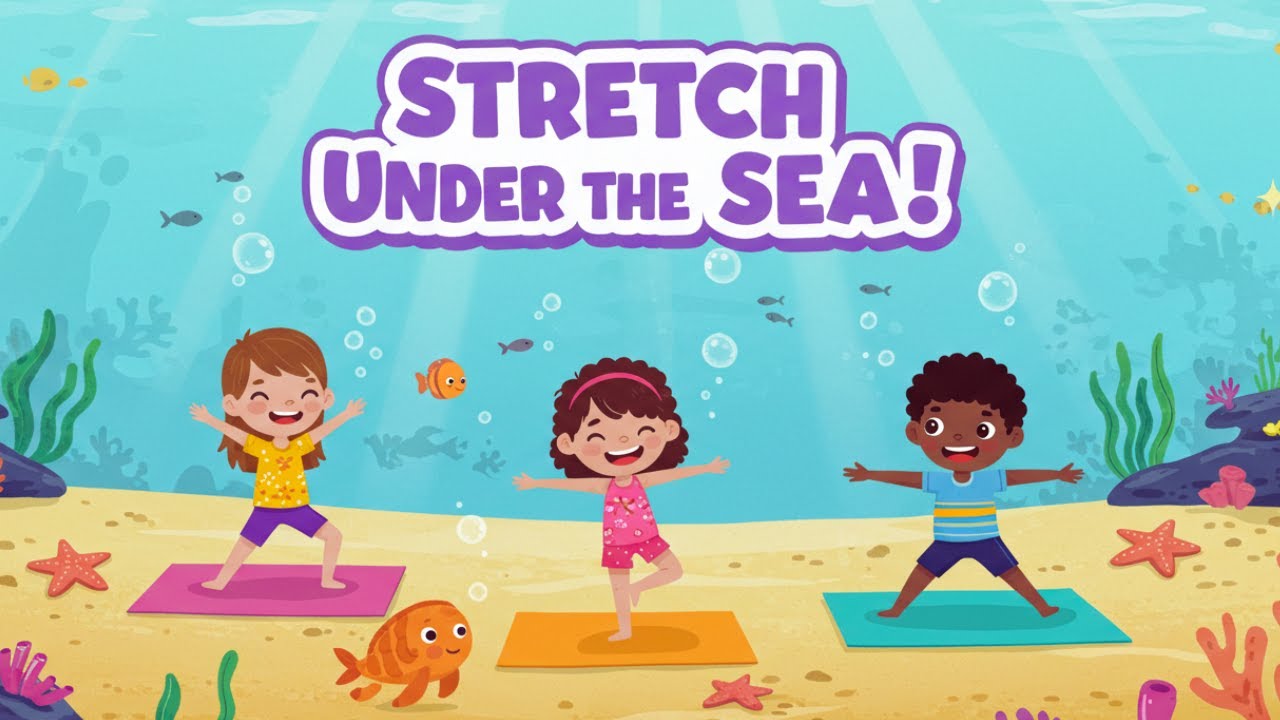 🐠 Underwater Yoga for Kids | Stretch, Breathe & Move with Sea Animals!