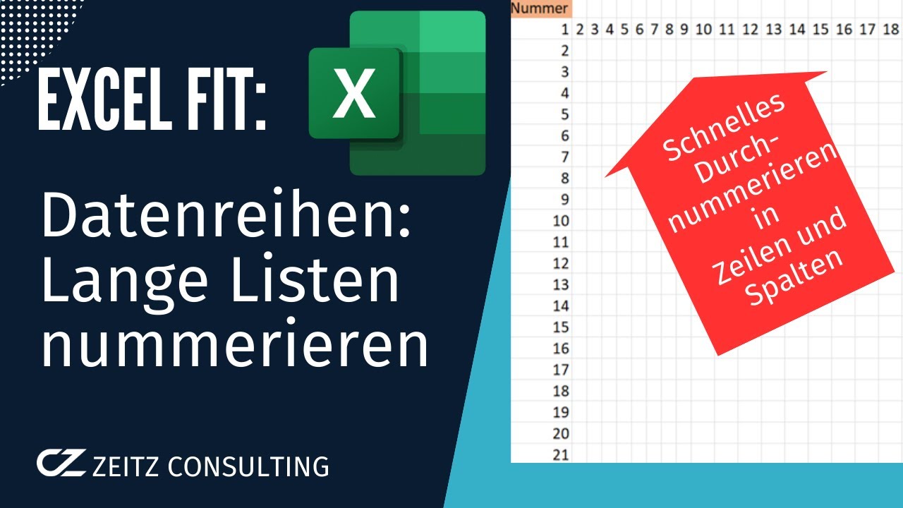 Kennt ihr diesen Trick? Wie ihr lange Excel-Listen automatisch durchnummeriert