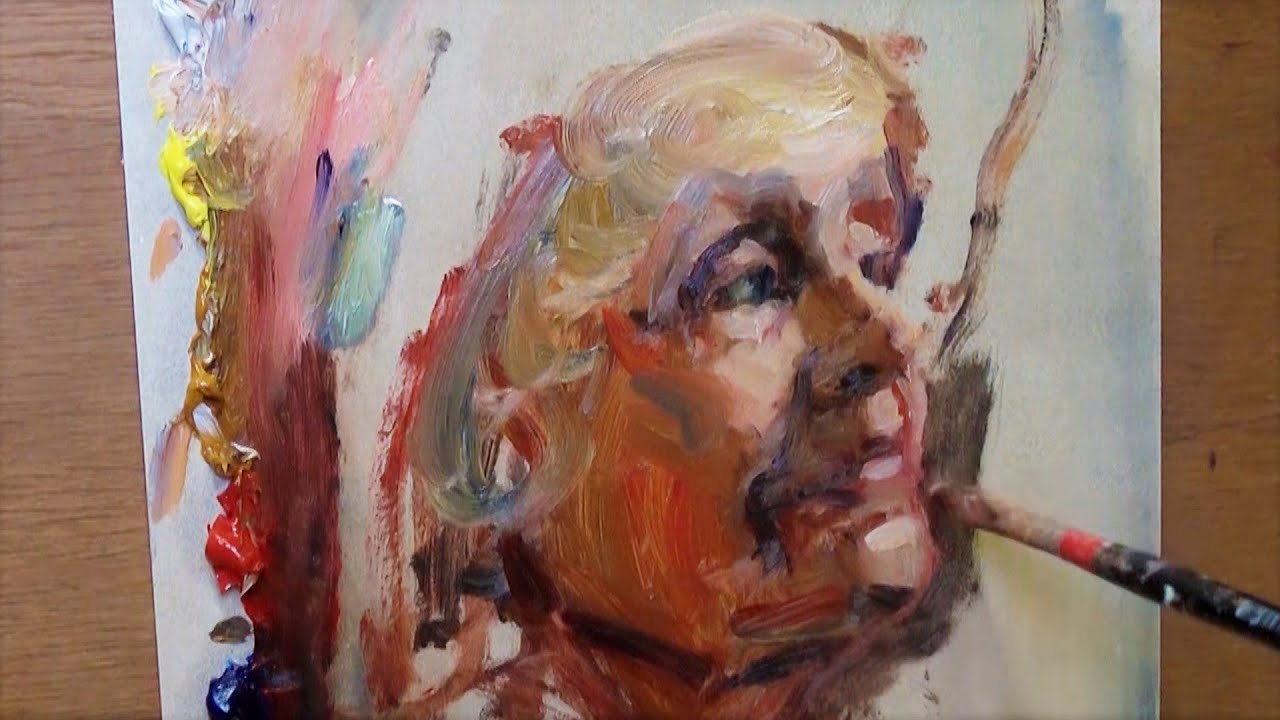 How to paint a loose portrait in oils?