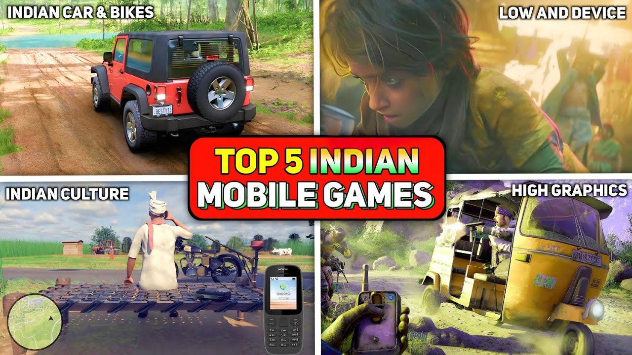 TOP 5 INDIAN GAMES FOR ANDROID - HIGH GRAPHICS MADE IN INDIA GAMES