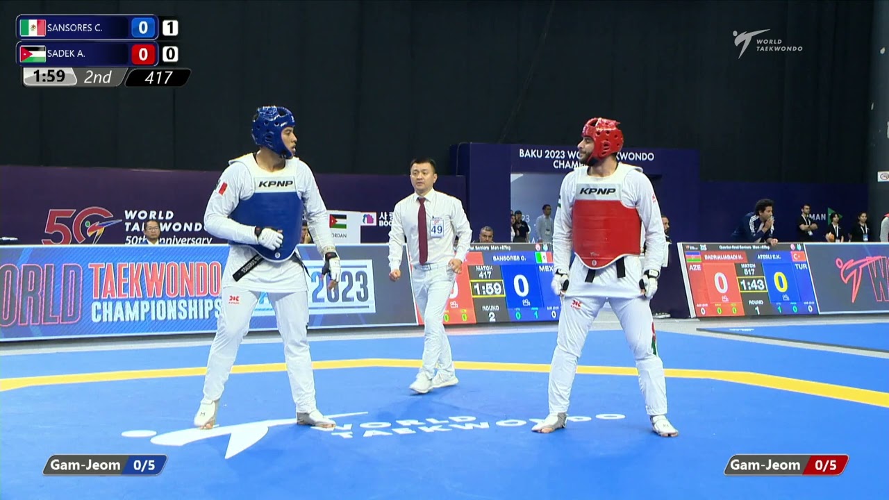 417 Quarter final Men +87kg MEX SANSORES C  JOR SADEK A