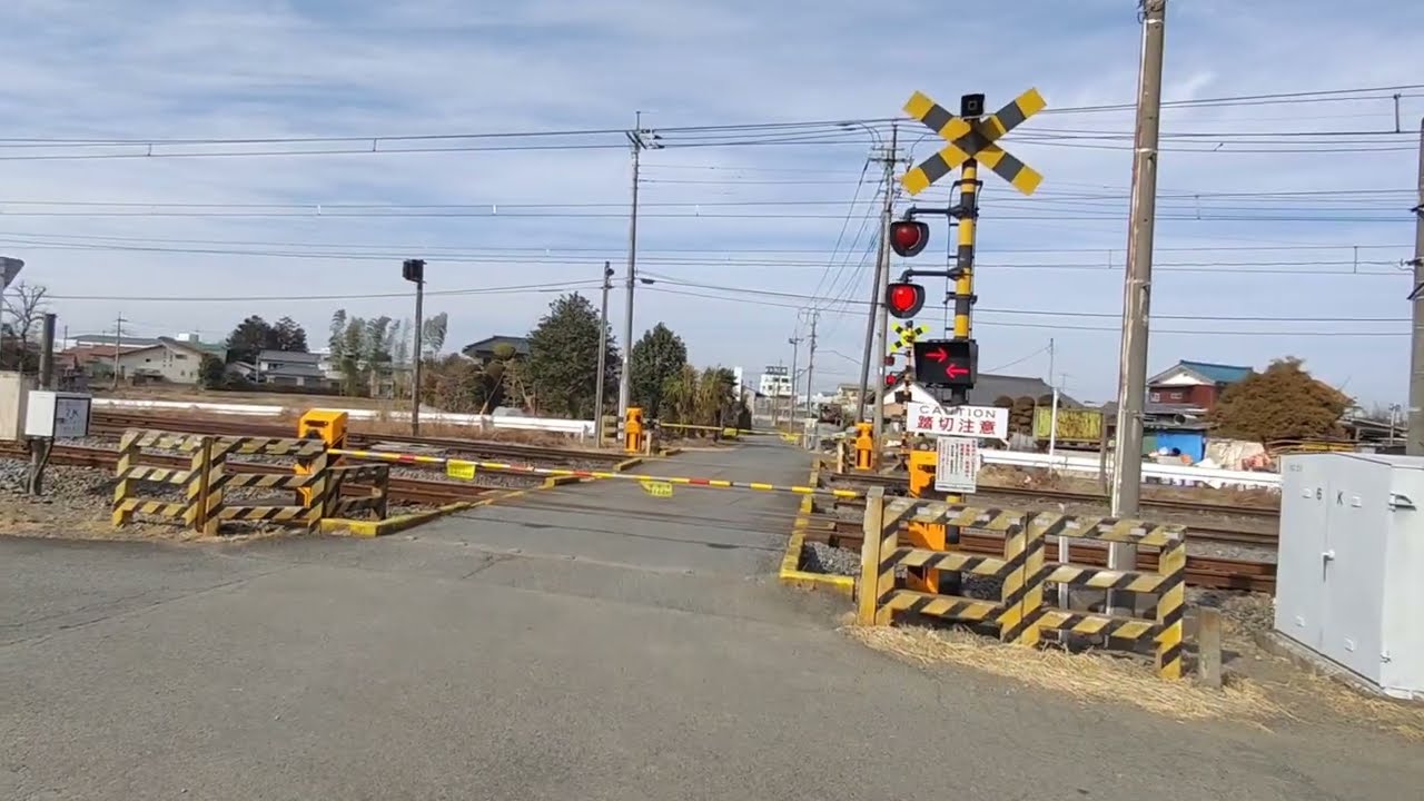 秩父鉄道 秩父本線 大麻生No.23踏切 電気機関車(デキ)入換