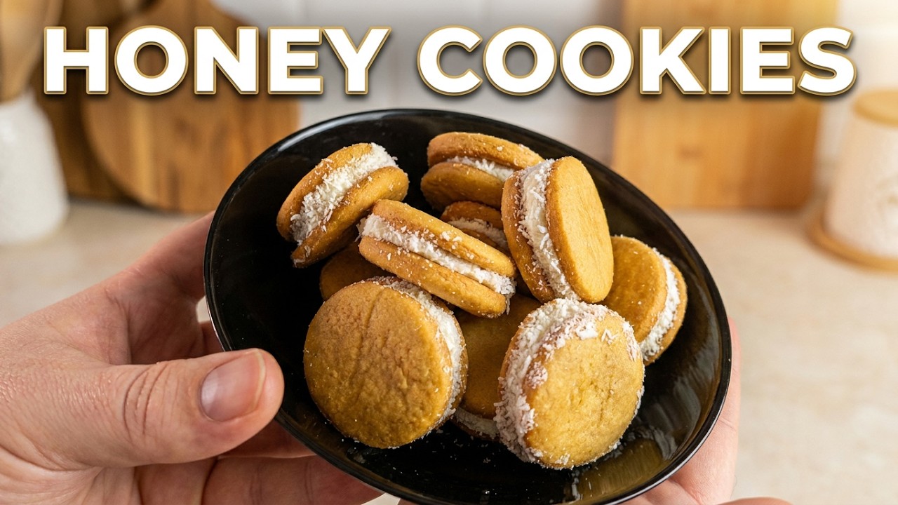 Ukrainian mini honey  cookies