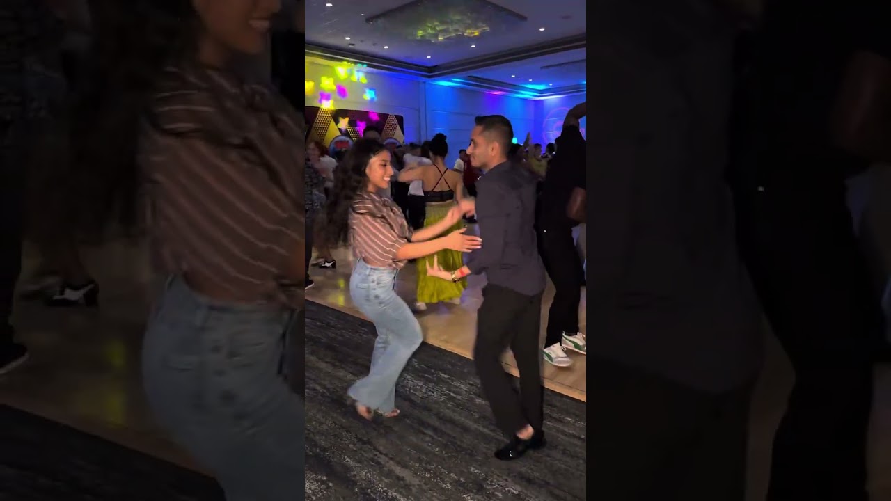 Yash Jain and Yaritza Arboleda social dancing salsa at San Francisco SBK festival 2025
