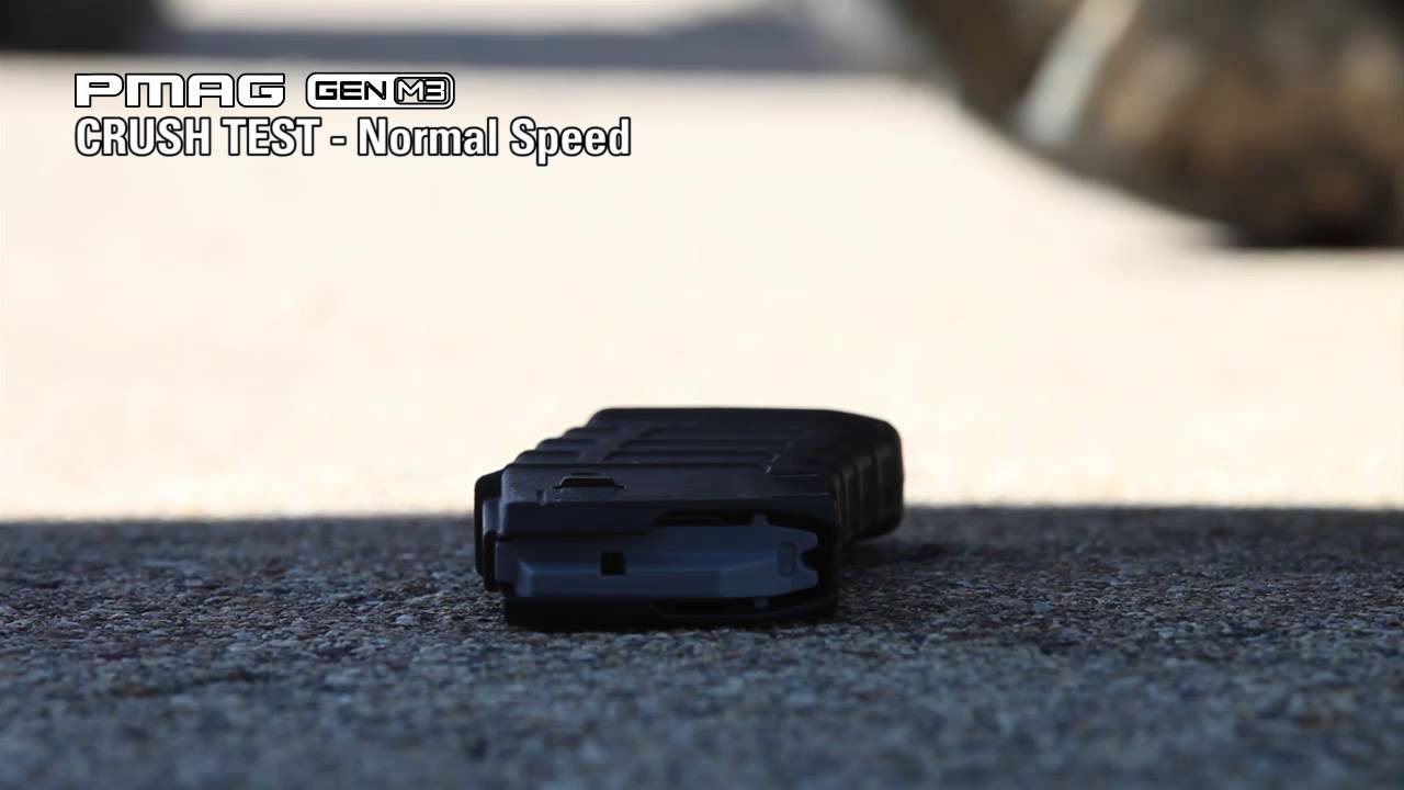 Magpul Testing - Crush Test PMAG GEN M3/USGI