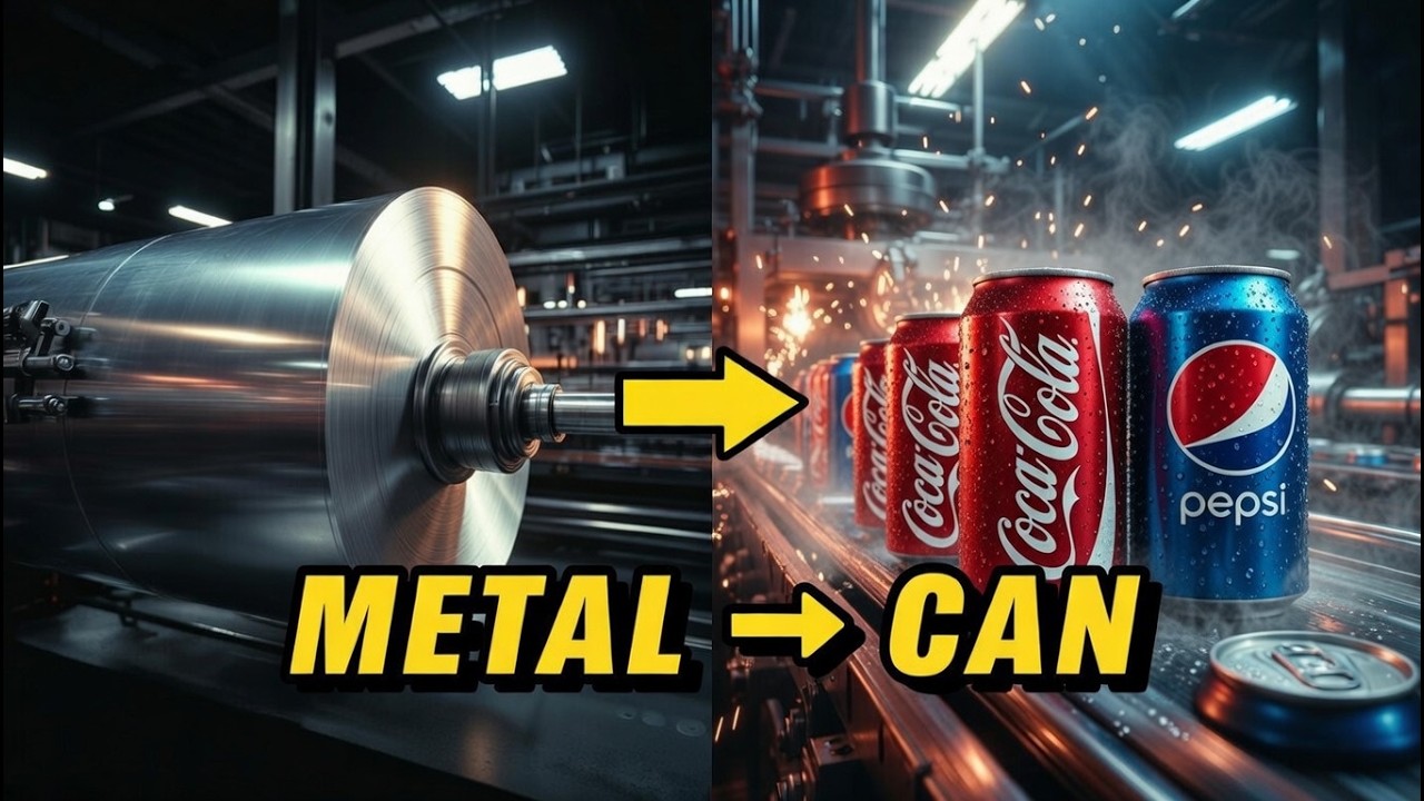 How Coca Cola & Pepsi Cans Are Made  Inside the Aluminum Can Factory