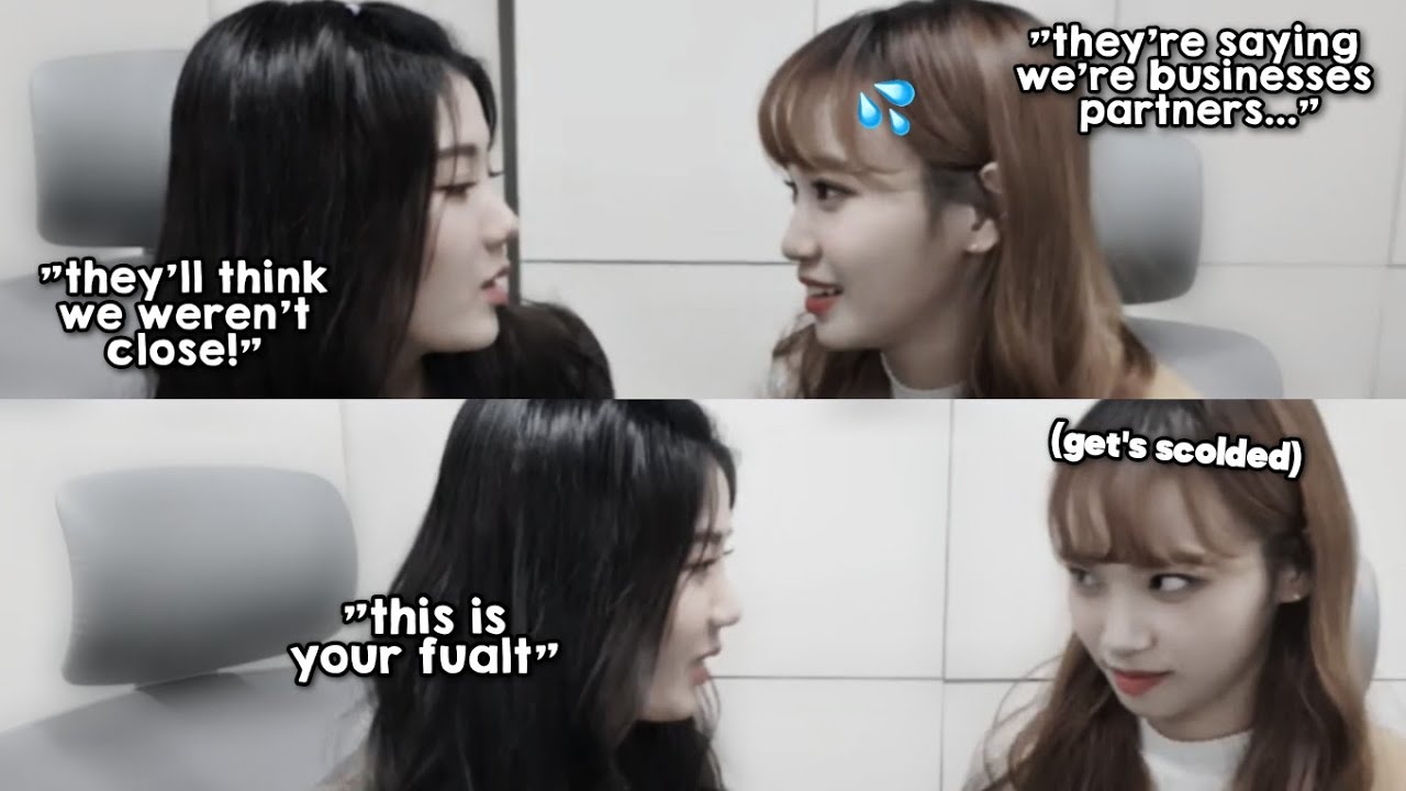 when Eunbi and Chaewon decide to go live together...