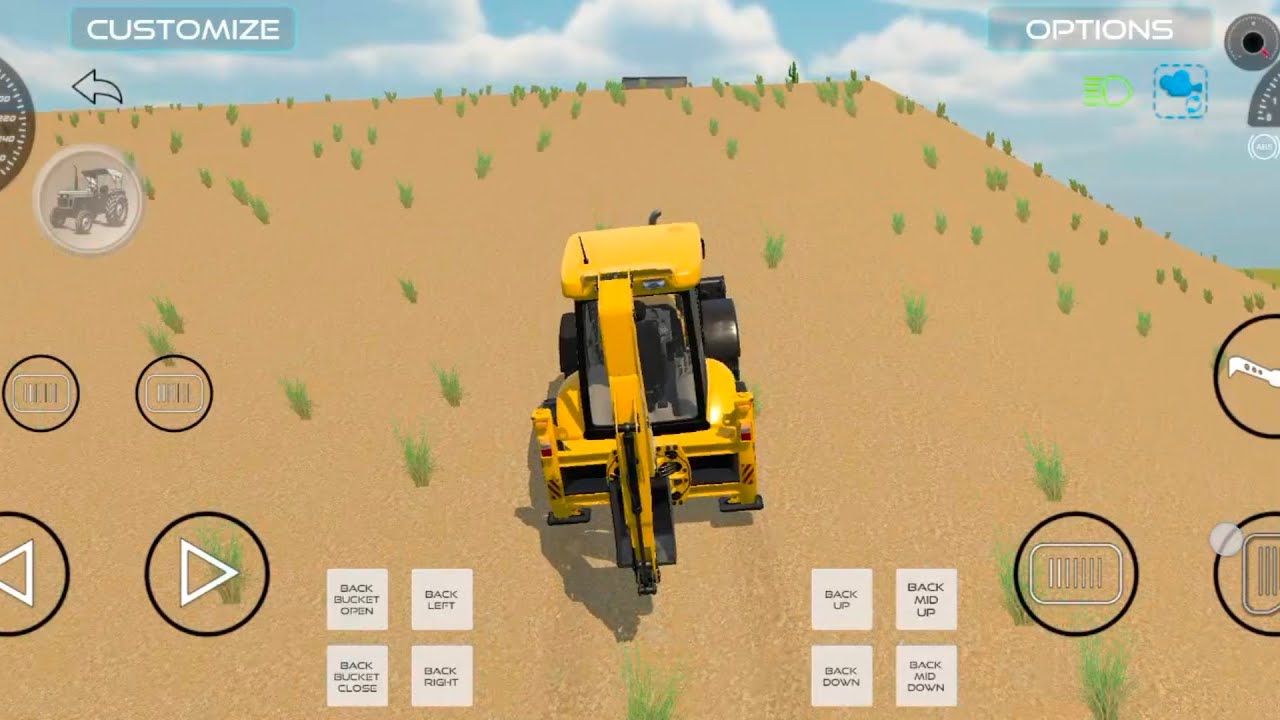 Jcb off-roading | jcb video| The JCB was driven into the jungle 