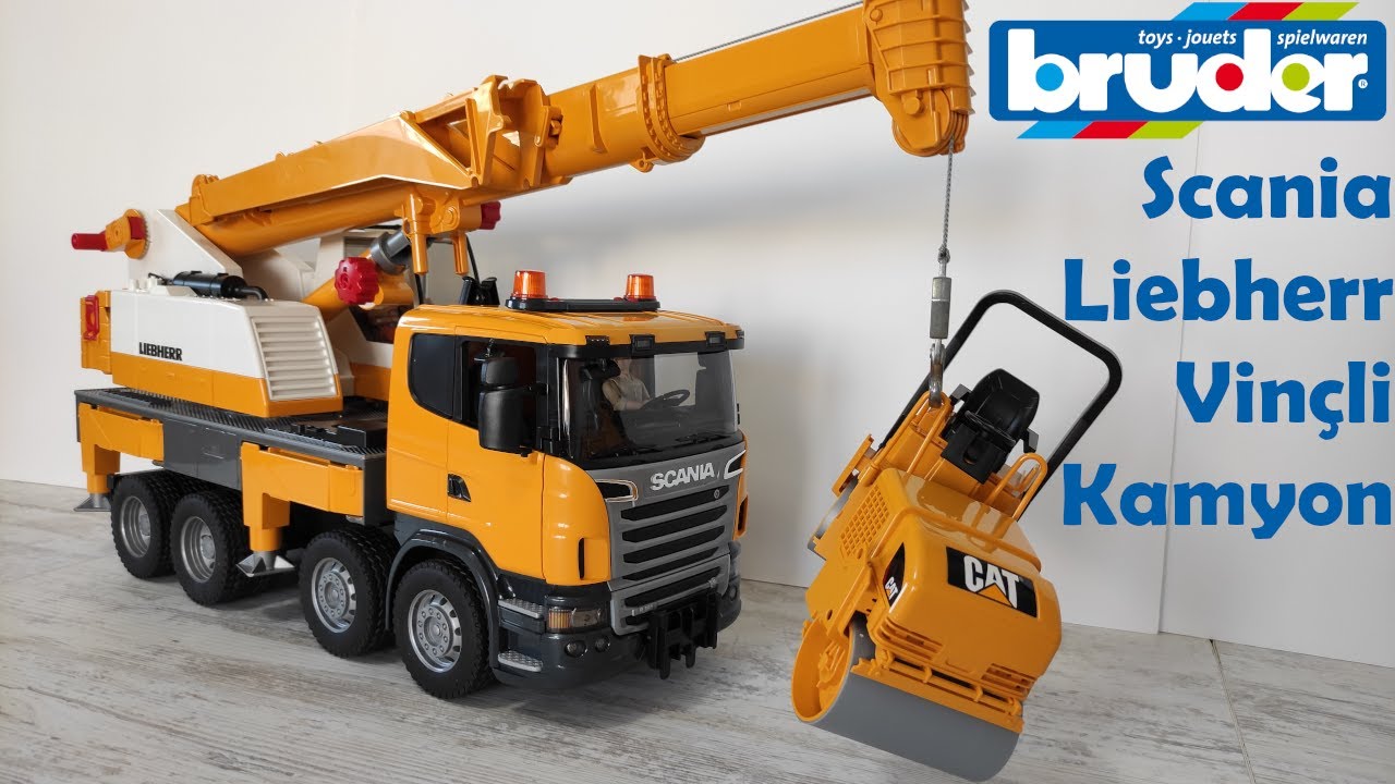 Bruder 1:16 Scania R-Serisi Liebherr Vinçli Kamyon kutu açılışı ve inceleme