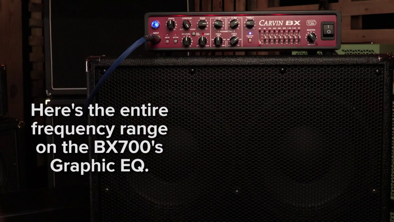 Quick Clips Series: Carvin Audio BX700 Bass Amp Graphic EQ