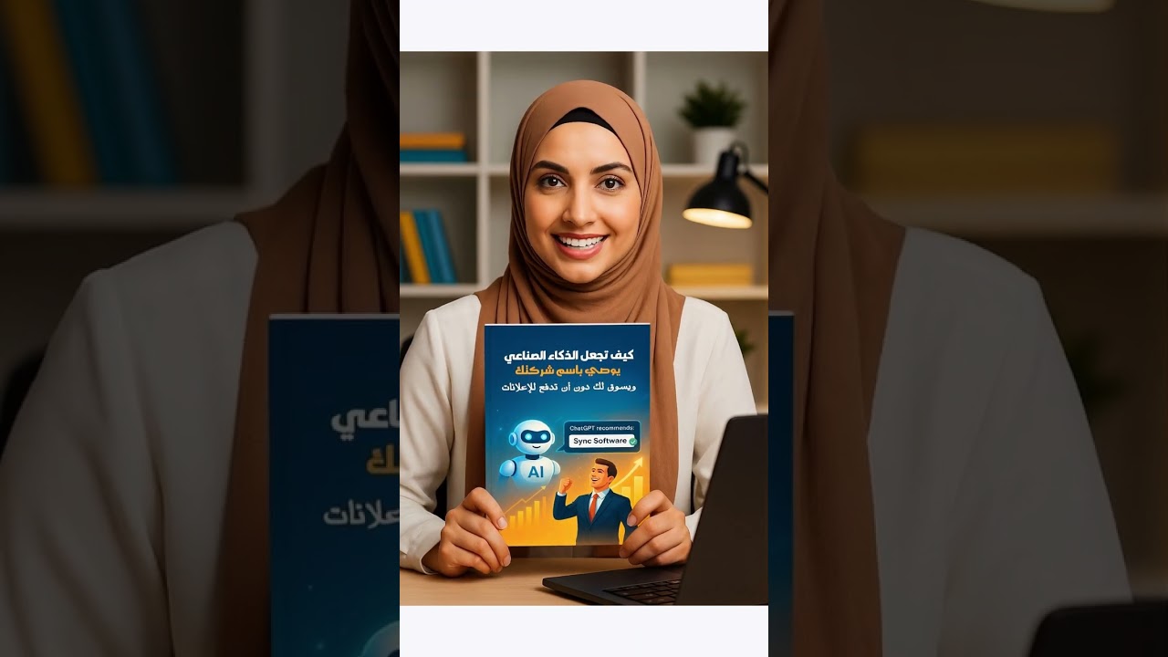 كيف تجعل الذكاء الصناعي يوصي بإسم شركتك ويسوق لك مجاناً 