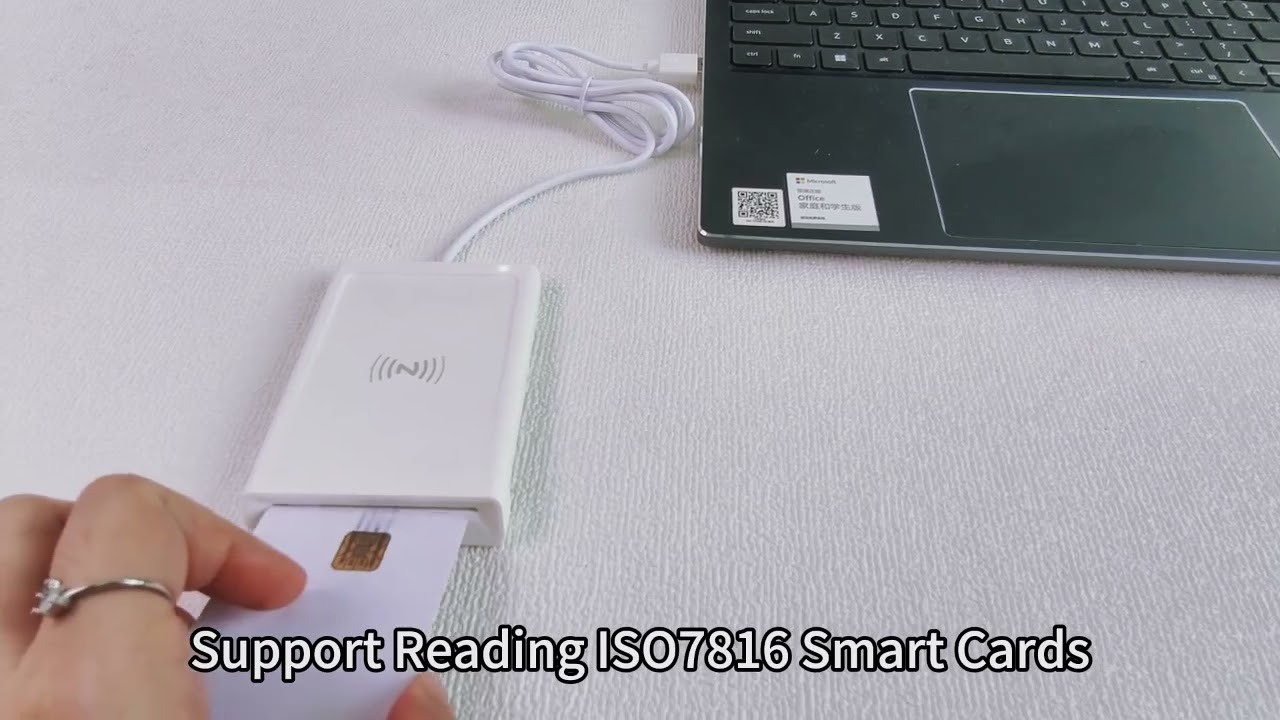 2-in-1 NFC Smart Card Reader Demo | ISO7816 Contact + ISO14443 Contactless | Rocketek Factory