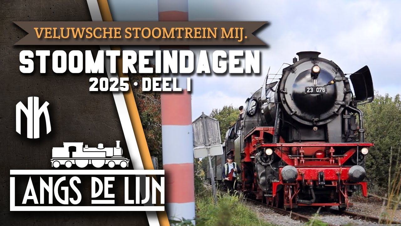 𝐋𝐚𝐧𝐠𝐬 𝐝𝐞 𝐋𝐢𝐣𝐧 | STOOMTREINDAGEN | Deel 1| 10 Oktober 2025 | Veluwsche Stoomtrein Mij. [HD]