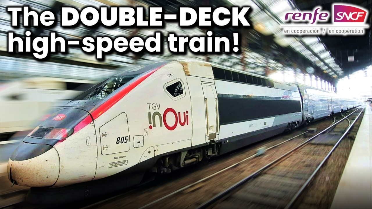 PARIS to BARCELONA on the FAMOUS TGV Duplex! - First Class Review