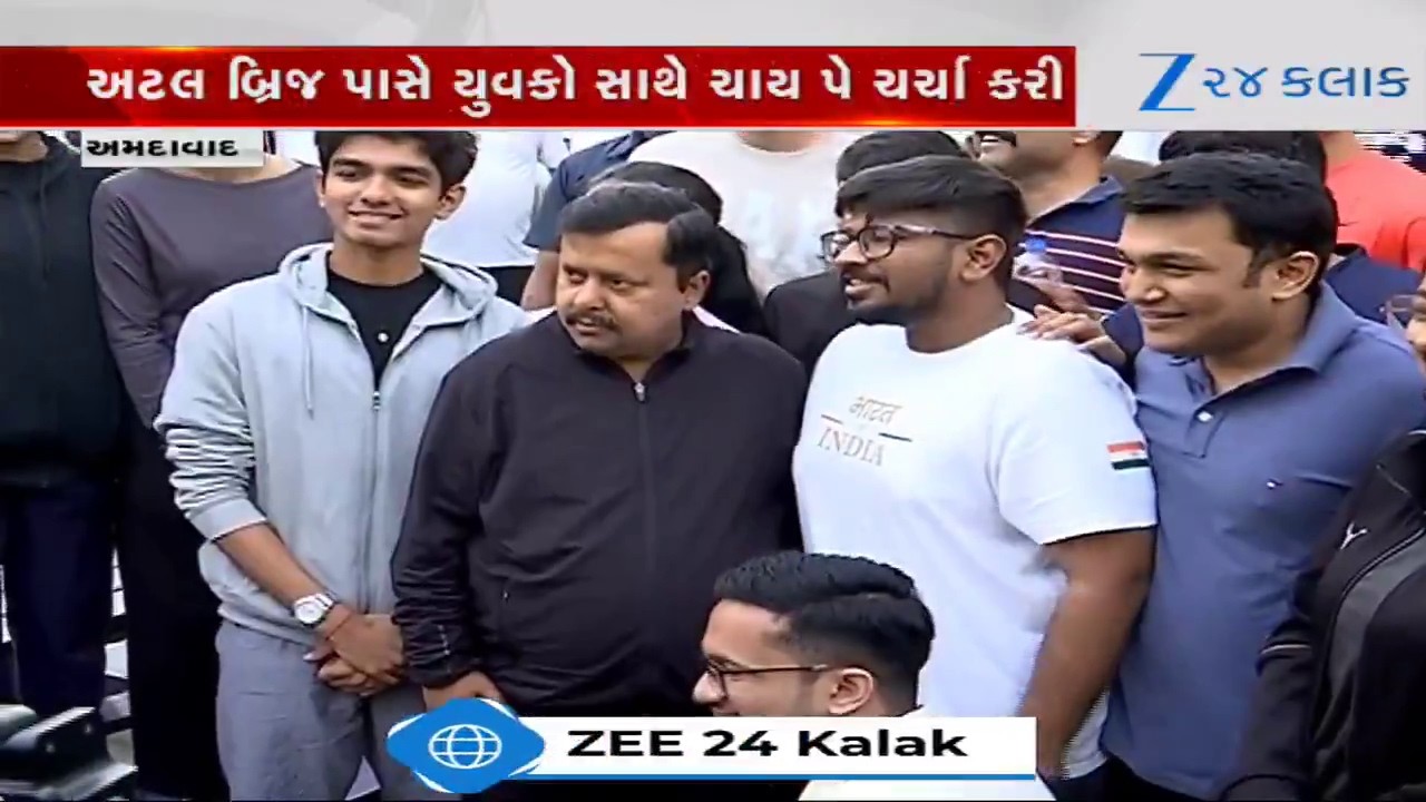 BJP અધ્યક્ષ Nitin Nabin Ahmedabadમાં: રિવરફ્રન્ટ પર ચાય-પે-ચર્ચા અને ગાંઠિયાની જયાફત માણી