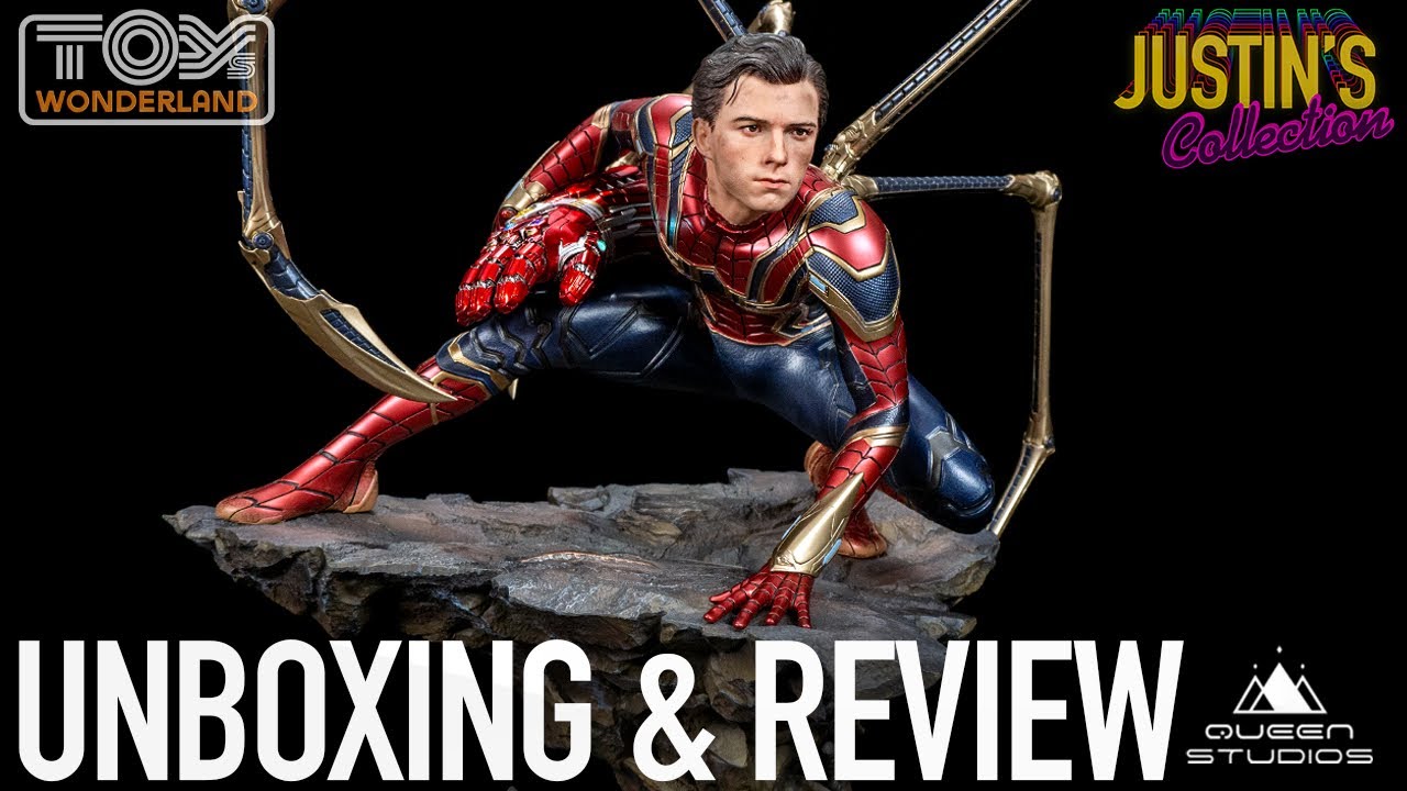 Queen Studios Iron Spider Avengers Endgame 1/4 Scale Statue Unboxing & Review