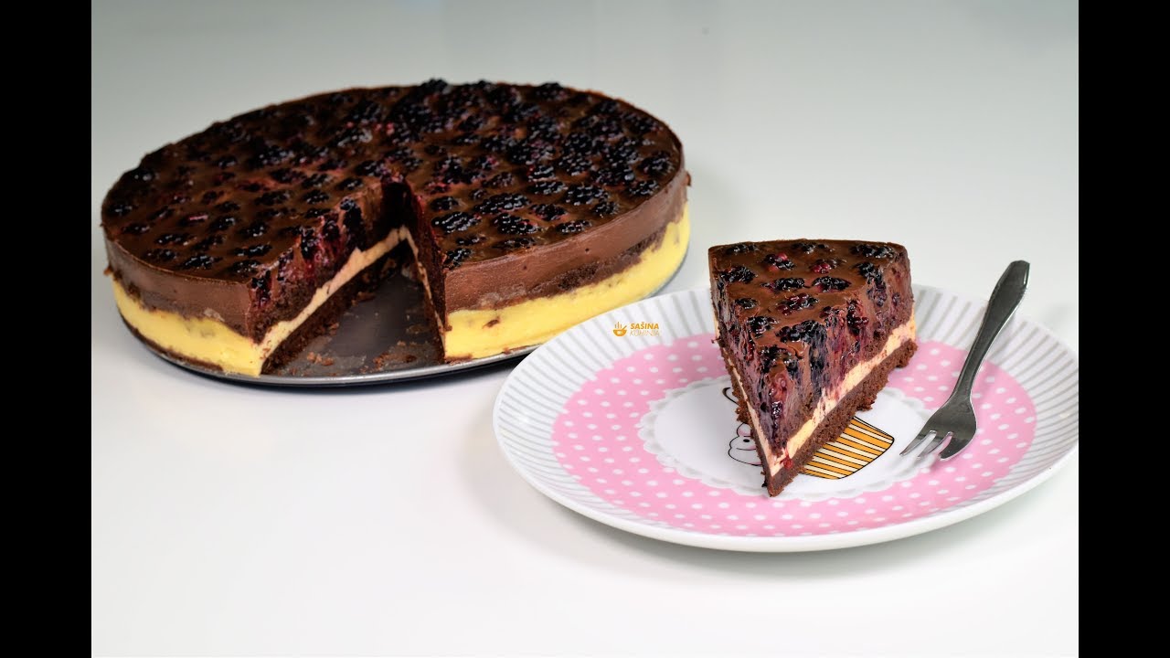 BLACKBERRY CHOCOLATE CAKE RECIPE - Sasha's kitchen