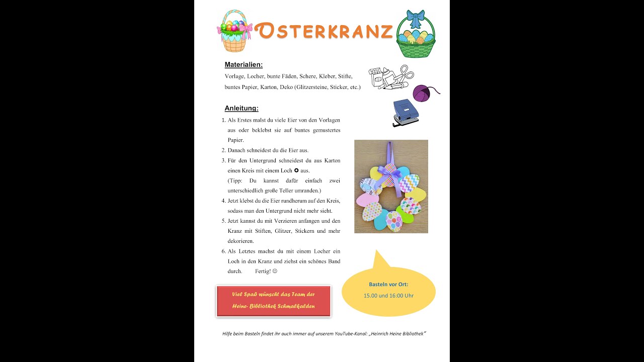DIY Osterkranz  | Kreativzeit