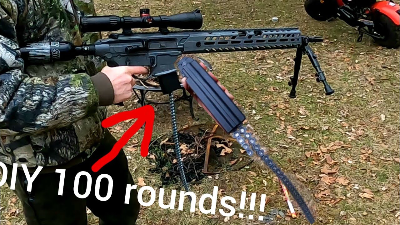 SIG SAUER MCX VIRTUS .22 100 ROUND MAGAZINE!! DIY!!