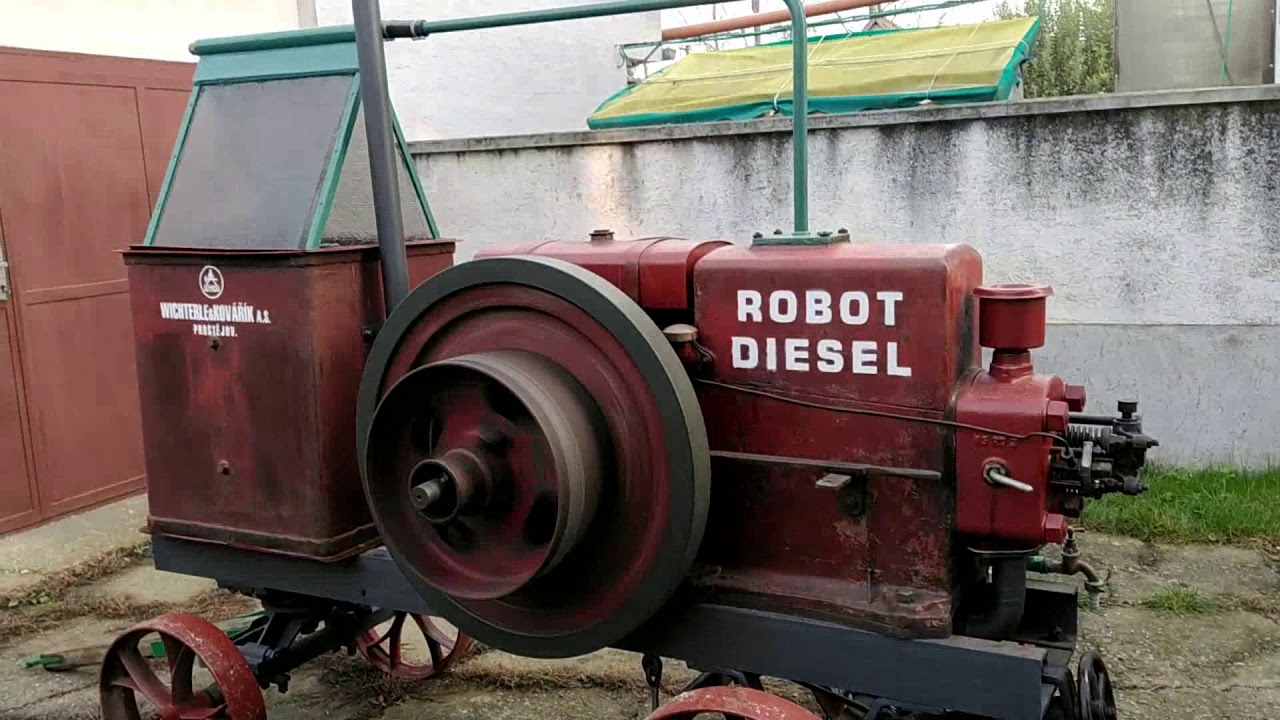 OLD STATIONARY ENGINE, Wichterle & Kovarik, 14 HP, r.v. 1938