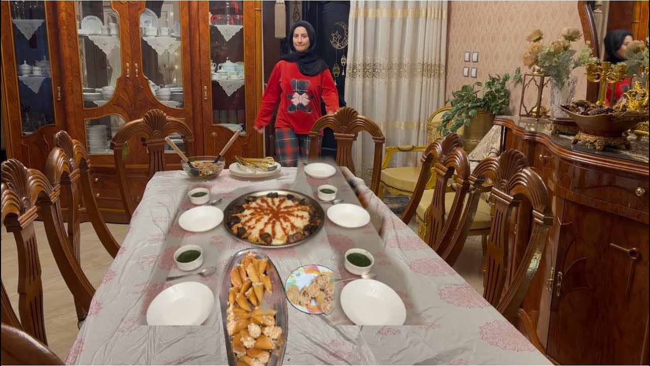 سفره ٢ و٣ يوم رمضان عند حماتي 
