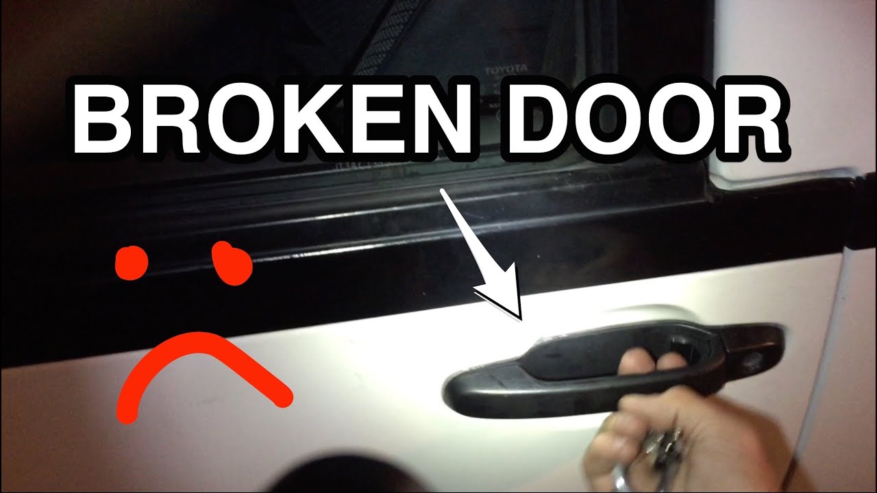 How to fix a stuck door on a Toyota Previa