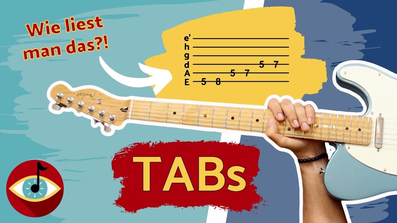 Mit TABs Gitarrespielen lernen - TABULATUREN lesen und auf das Griffbrett &uuml;bertragen!