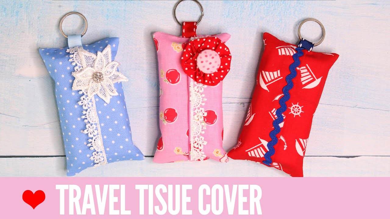 DIY Tissue Holder - Tissue Cover Pattern - For Travel & Pocket Tissues
