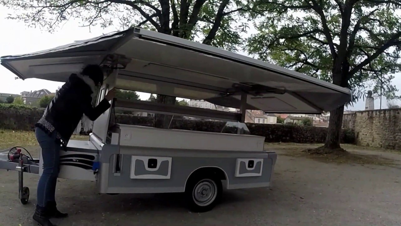 #3 - Une petite remorque magasin réfrigérée pour les marchés - La Malinéo - Etalmobil -