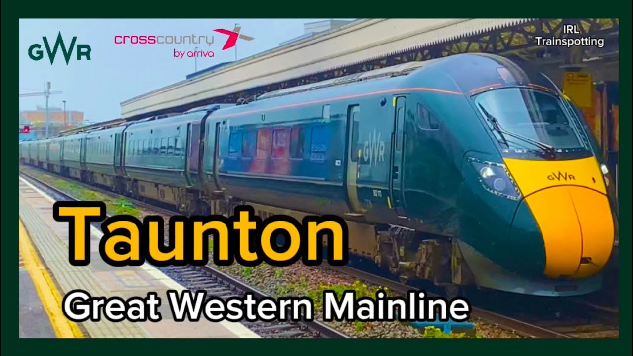 Trains at Taunton - 4/4/24 - GWML - 4K 60fps
