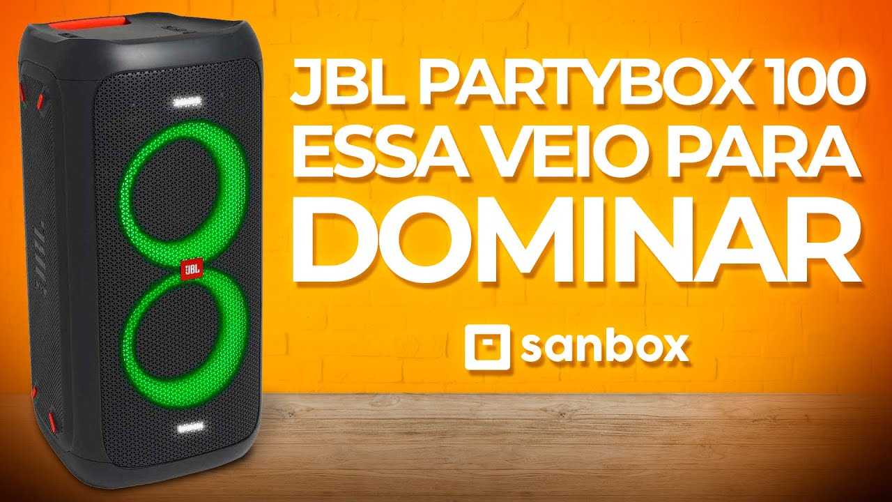 JBL Party Box 100! Essa veio para DOMINAR! Caixa de Som BLUETOOTH (review)