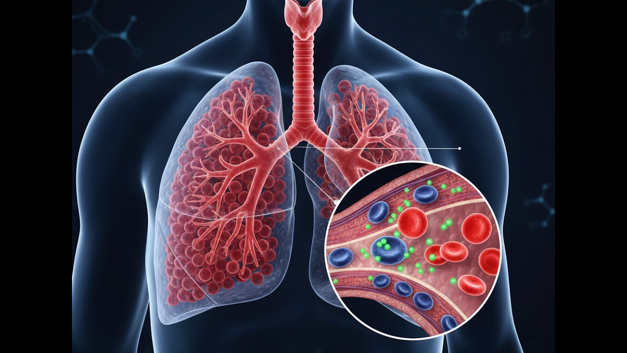 The 1-Micron Miracle: How Your Lungs Keep You Alive Every Second 🫁 #lungs #breathing #humanbody