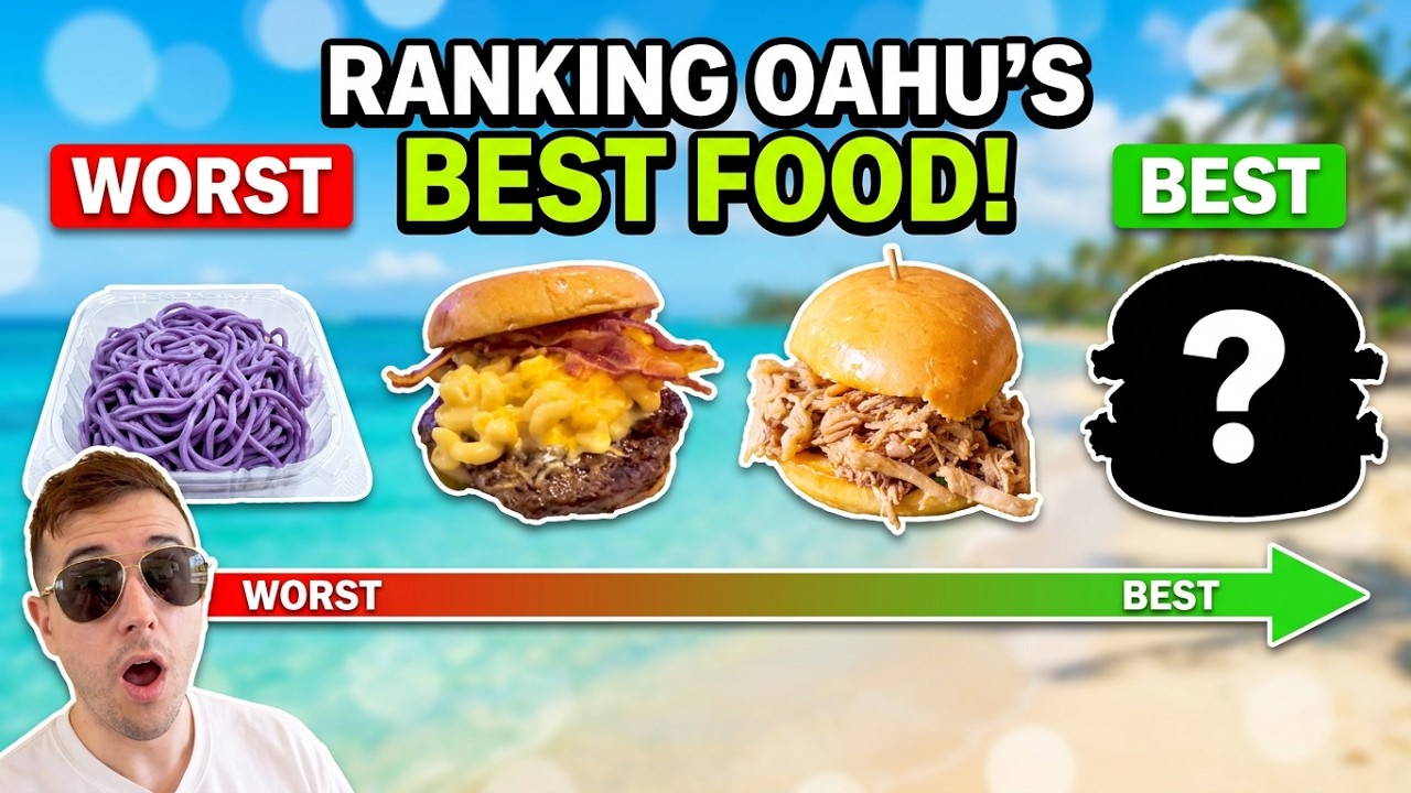I Ranked the BEST Food Spots in Oahu, HI 🍔🌴 (USA)
