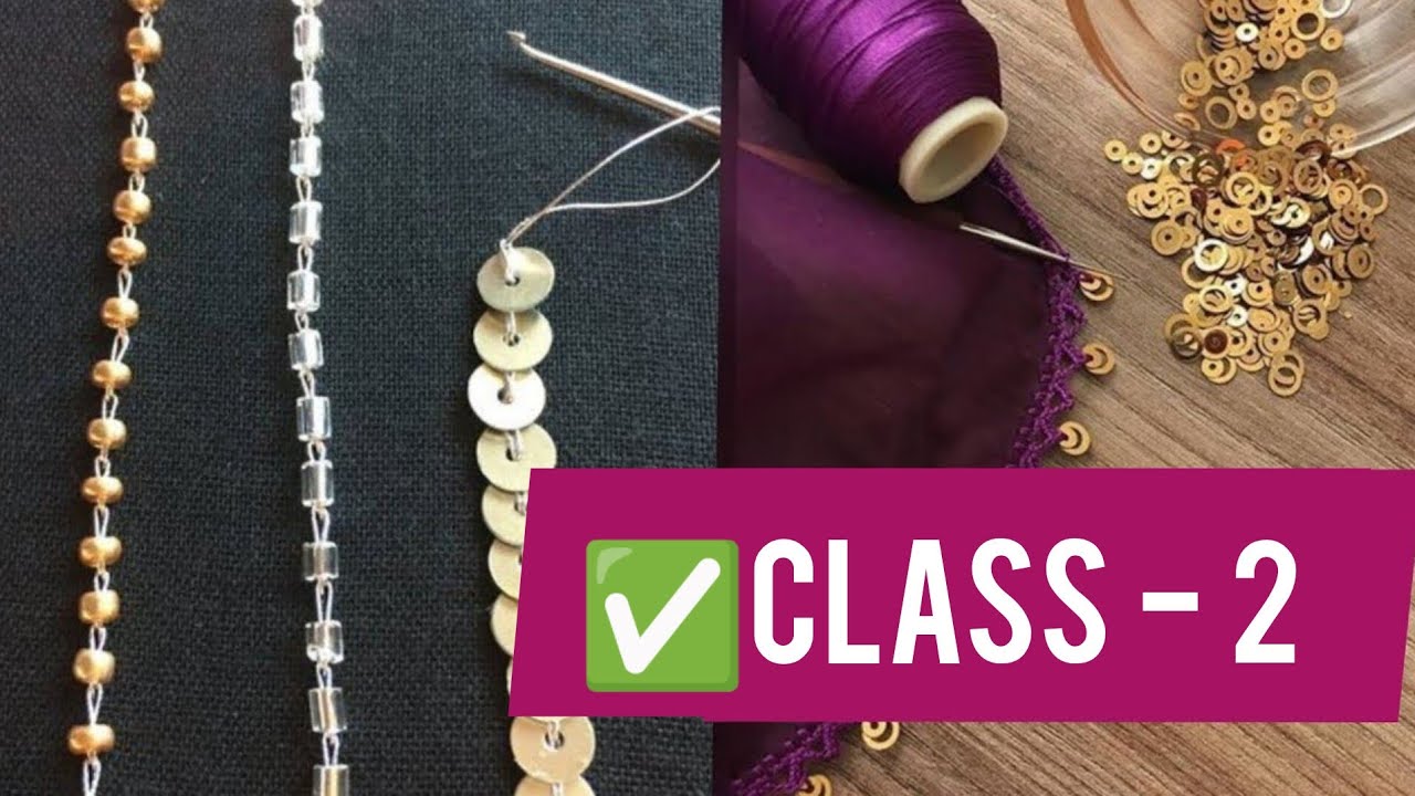 Embroidery Class (  2 ) Step by Step // Beginners Free Online FASHION Designing  At Home #EMBROIDERY