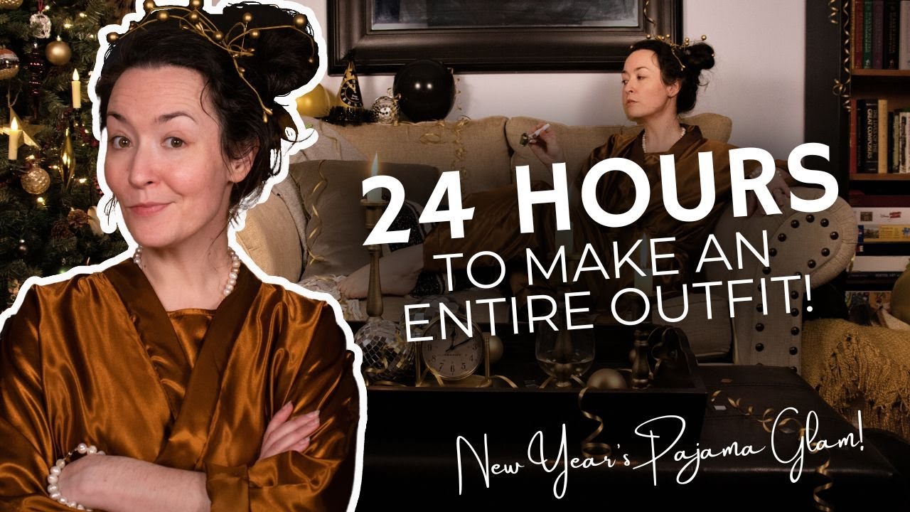 I Gave Myself 24 HOURS To Sew an Entire Outfit for New Year's Eve ⏰🎉 - What Was I Thinking?