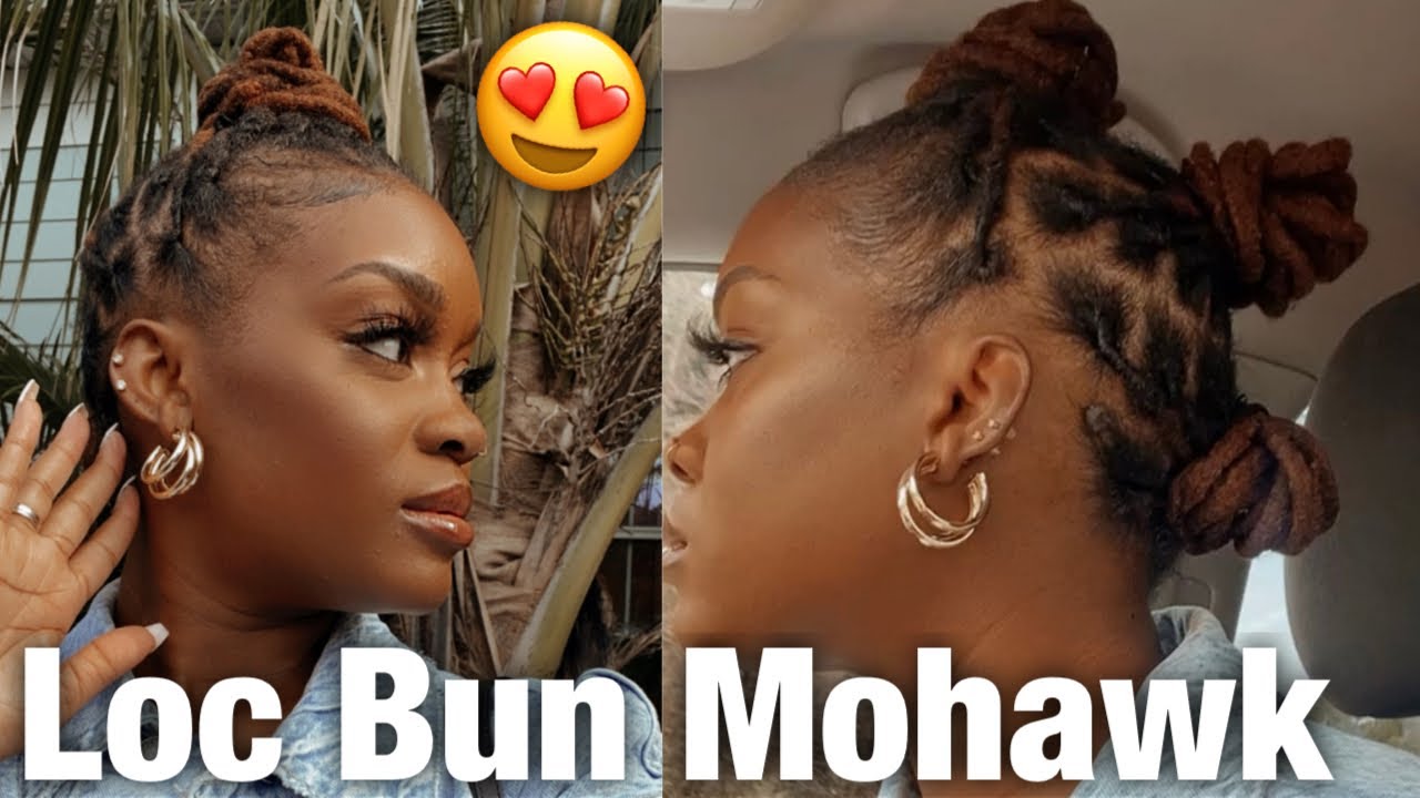 HOW TO: EASY LOC BUN MOHAWK STYLE