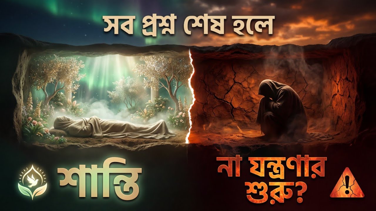 সব প্রশ্ন শেষ হলে কবর কী দেয়—🌿 শান্তি, না 🔥 যন্ত্রণার শুরু?