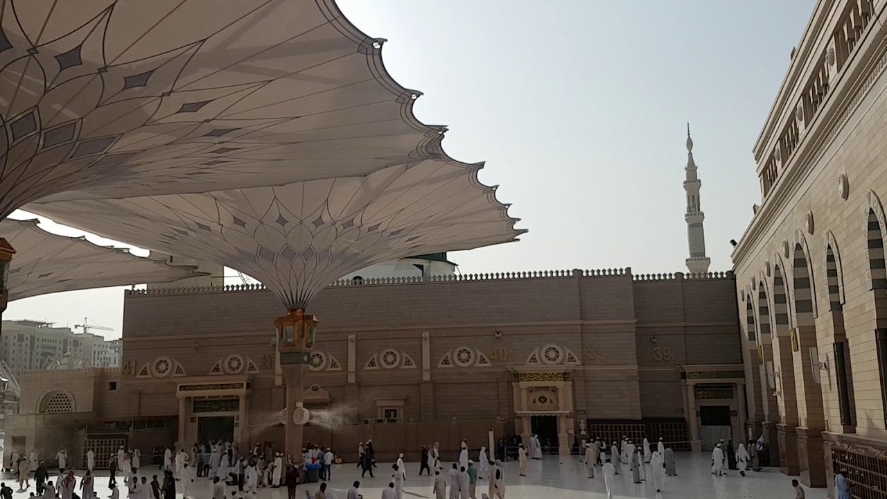 أذان العصر للمؤذن عادل كاتب بأداء غريب وجميل في الحيعلات من ساحات المسجد النبوي الجمعة 21 صفر 1439