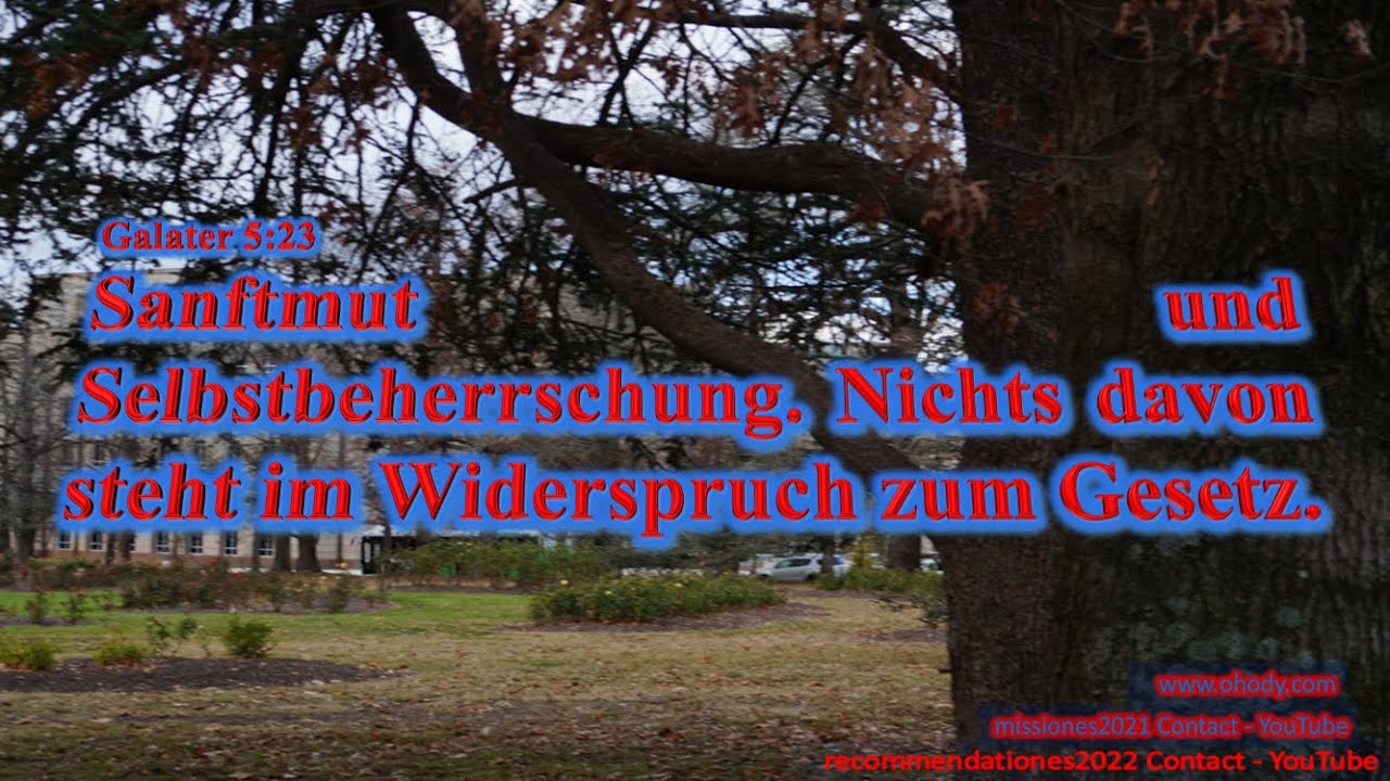 Galater 5:23 mit instrumentaler Musik - Deutsch