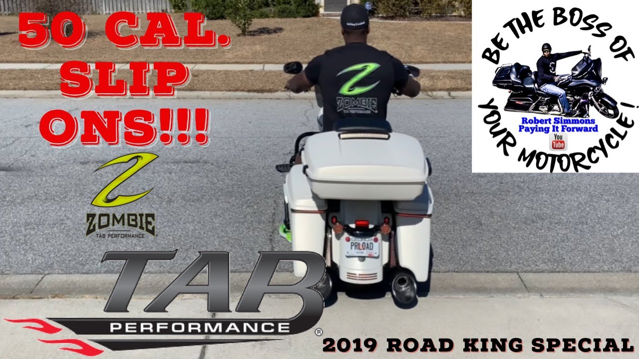 Tab Performance 50 Cal Slip Ons In Black On My 2019 Road King Special!! They Look & Sound Amazing!!!