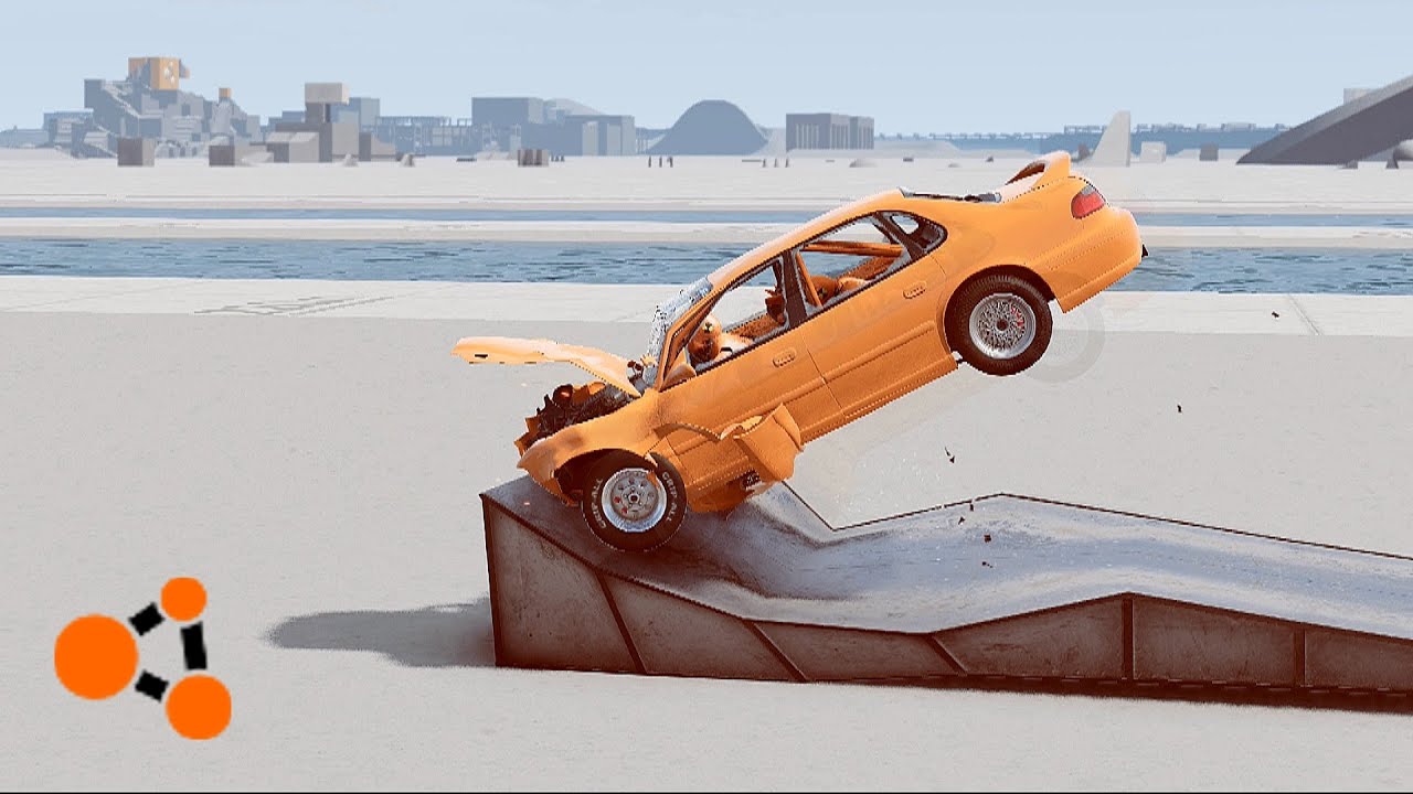 Cars vs Obstacle Course in BeamNG Drive!  Who will make it to the end?!