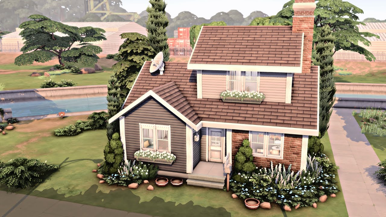 COZY STARTER HOUSE 🏡 The Sims 4 Speed Build