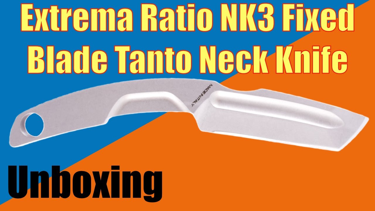 Extrema Ratio NK3 Fixed Blade Tanto Neck Knife - Unboxing
