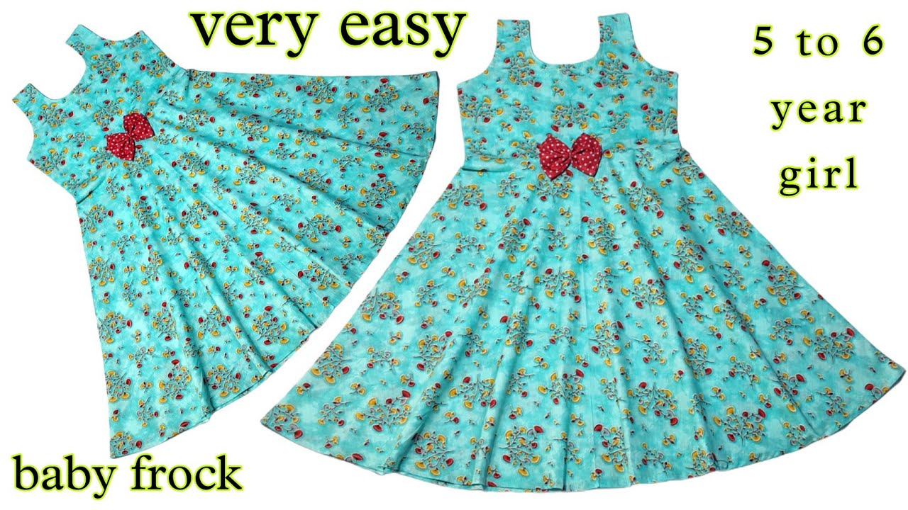 Baby frock cutting and stitching 5 to 6 years girl