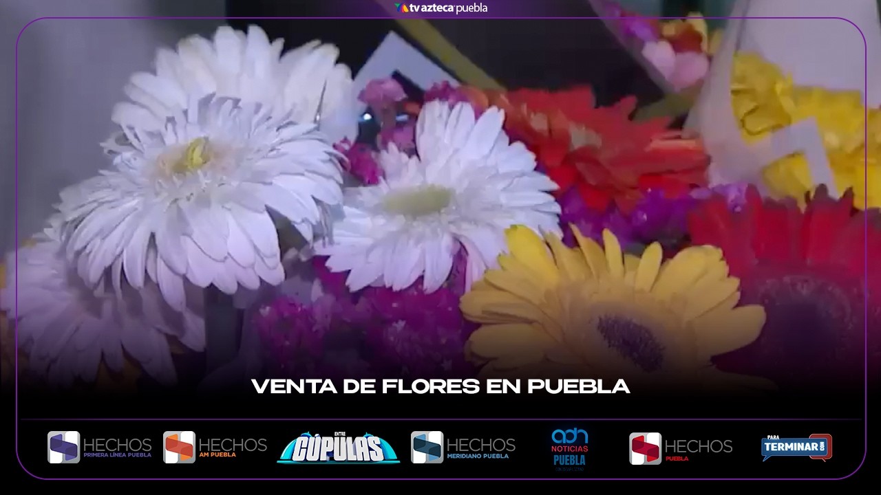 Venta de flores en Puebla