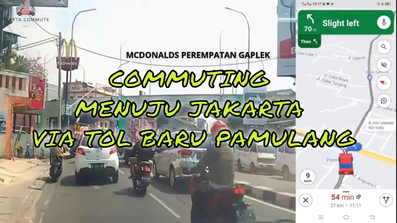 PERJALANAN MENUJU JAKARTA VIA GERBANG TOL PAMULANG - 私たちと一緒に来る、