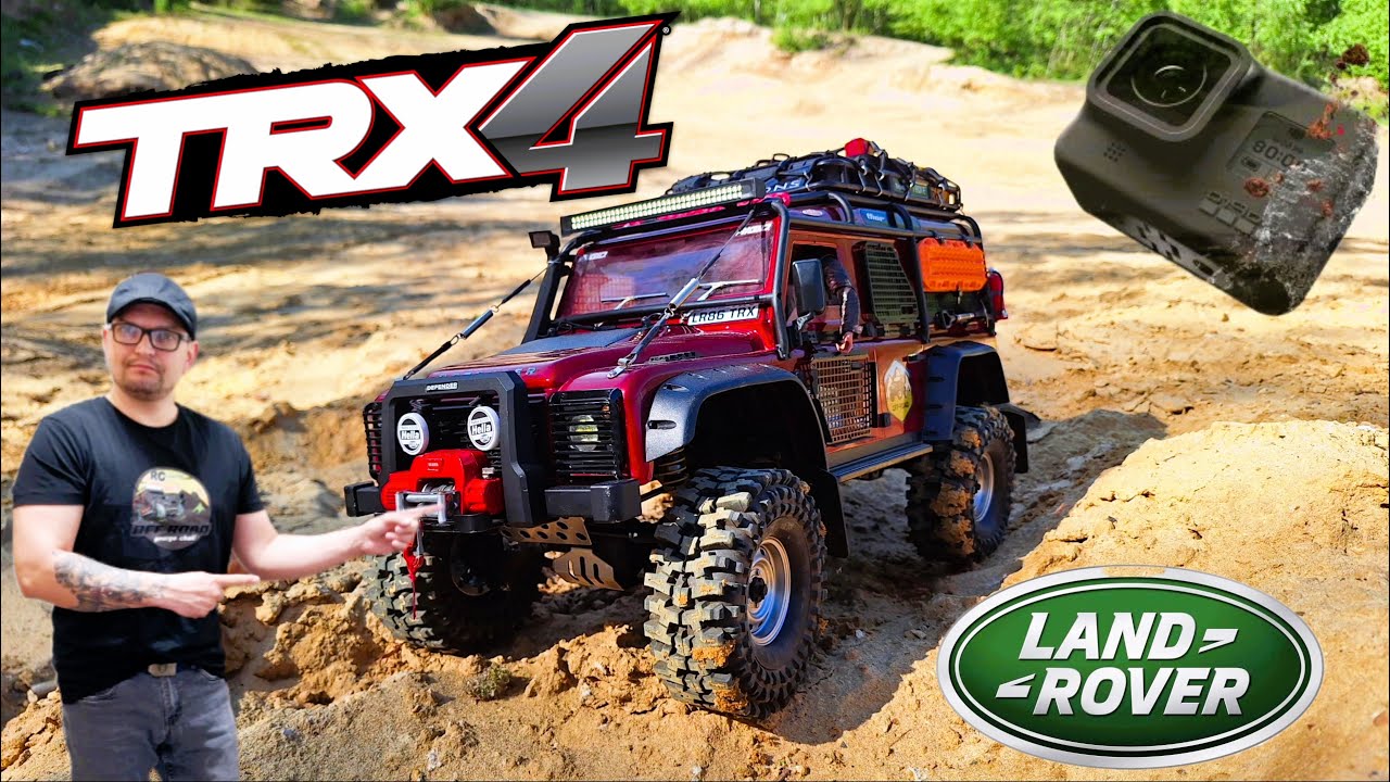 RC Traxxas TRX-4 Land Rover Defender scale 1/10 expedition sand pit tailings pond