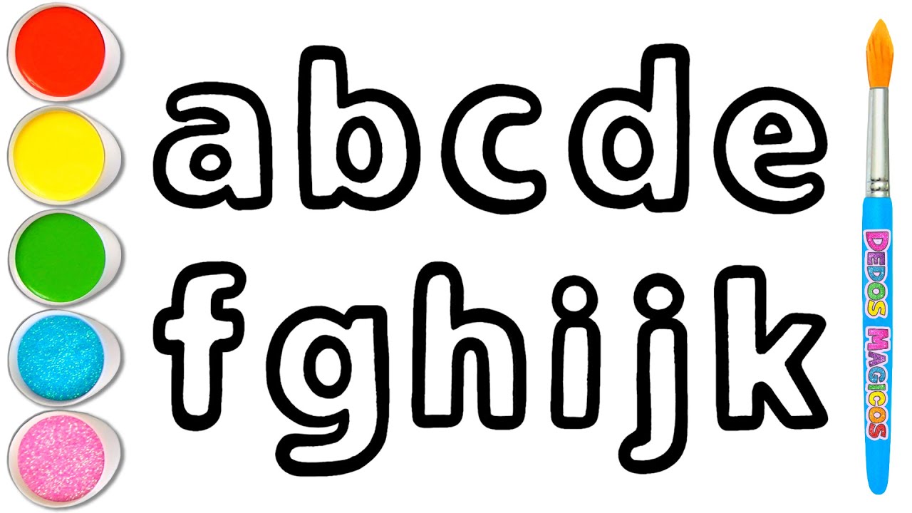 🔤 Dibujar y Colorear el Alfabeto Inglés en Minúsculas para Niños y Niñas | Cómo Colorear #247