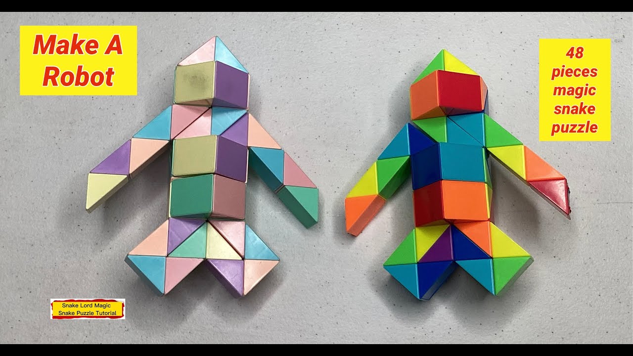 Make A Robot - 48 Pieces Magic Snake Puzzle @snakelordmagicsnakepuzzletutor