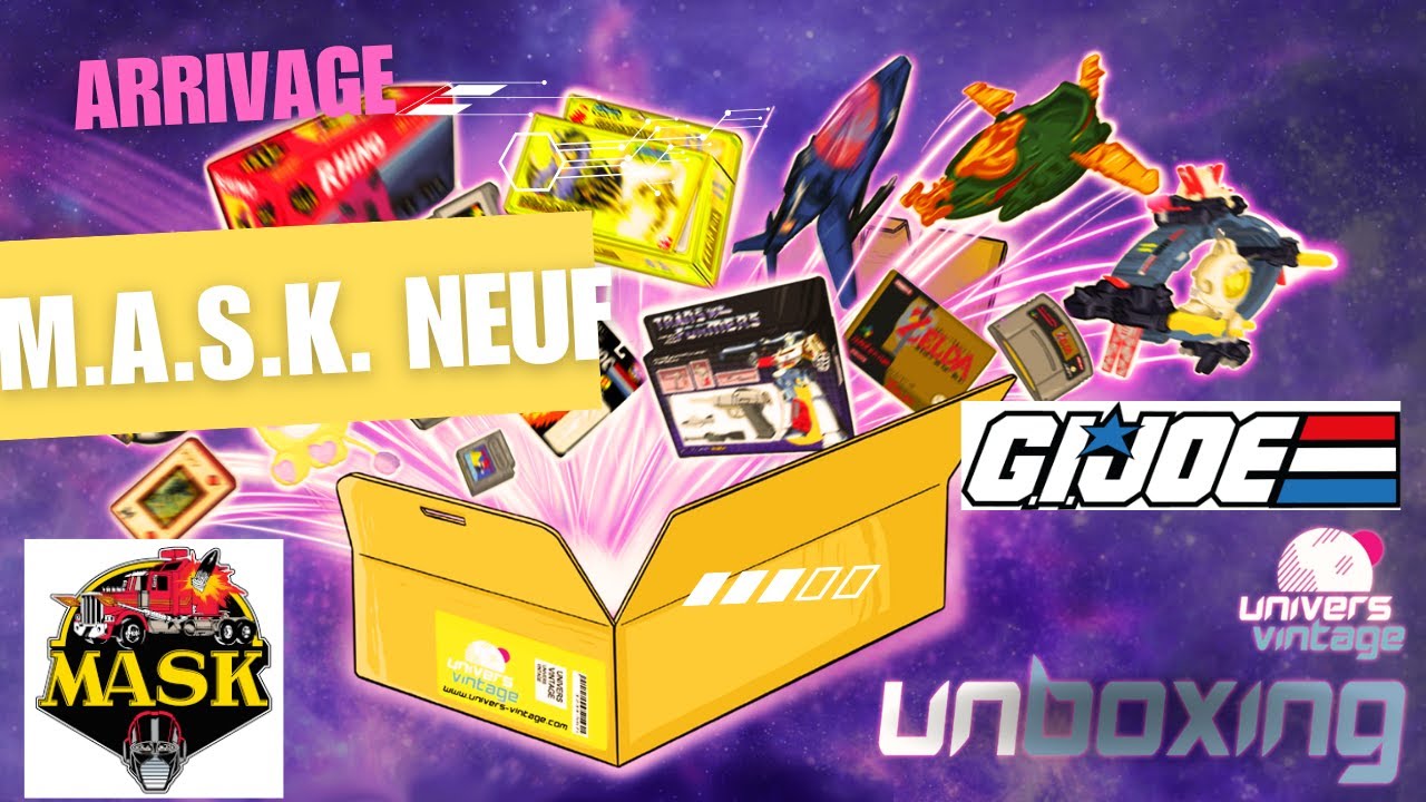 Unboxing Jouets Vintage NEUFS 🔥 M.A.S.K., G.I. Joe & Maskman (Ann&eacute;es 80)